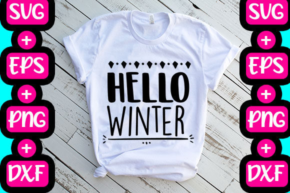 Christmas Hello Winter Graphics & T-Shirt Designs