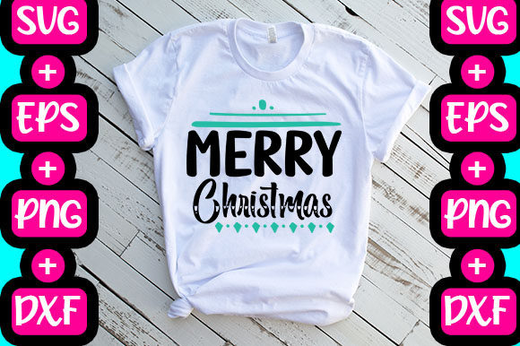 Christmas Merry Christmas Graphics & T-Shirt Designs