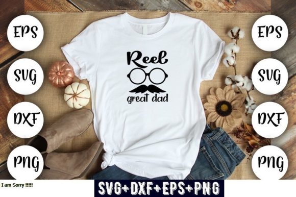 Fish Design Reel Great Dad: Graphics for T-Shirt Designs