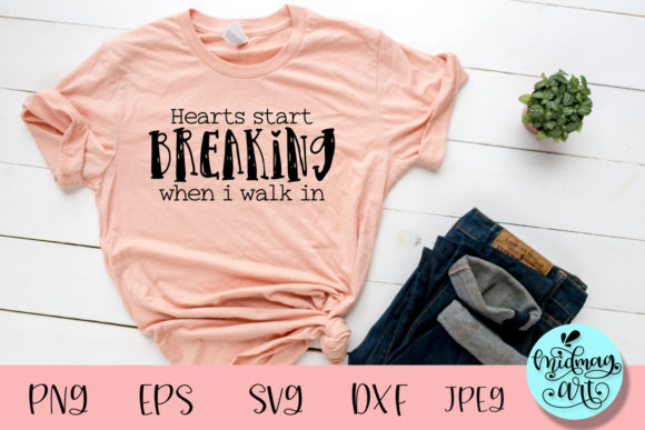 Hearts Start Breaking SVG Graphics for T-Shirt Designs