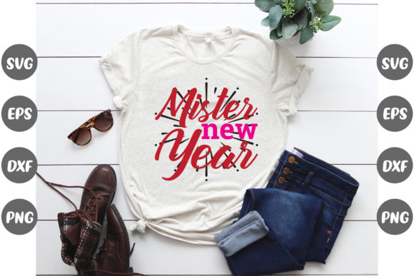 New Year Design, Mister New Year: Graphics & T-Shirt Designs